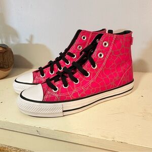 Converse Chuck Taylor Geometric Pink High-Top Sneakers Mens 4 Womens 6